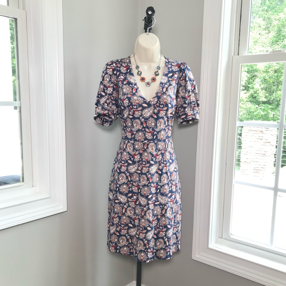 Boden Short Sleeve Floral Dress - Women’s US 6L  UK 10L  NEW!